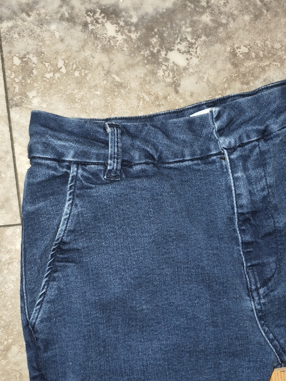 FRAME EUC COTTON BLEND STRETCH DENIM WIDE LEG HIGH WAIST TROUSERS SZ 27 - Picture 8 of 13